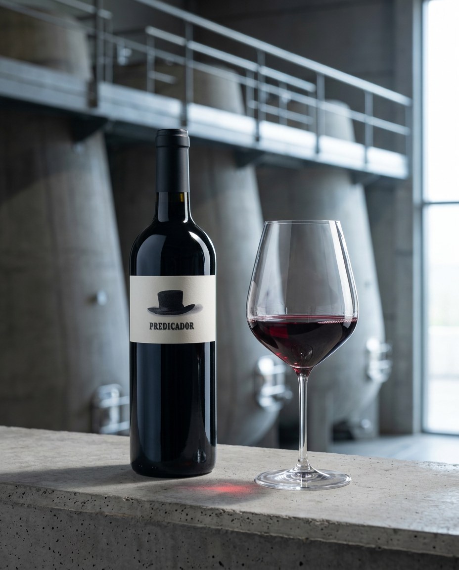 Benjamin Romeo Tempranillo Predicador bottle and a glass of the wine